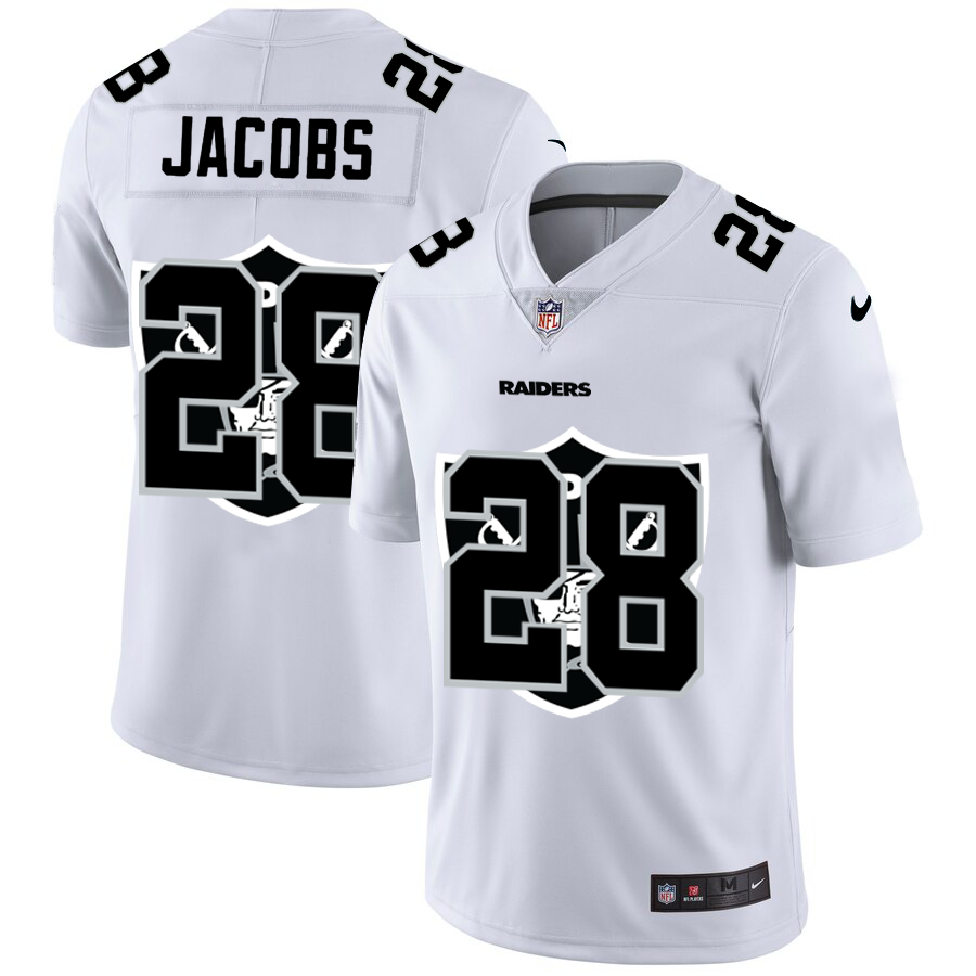 2020 New Men Oakland Raiders 28 Jacobs white Limited NFL Nike jerseys